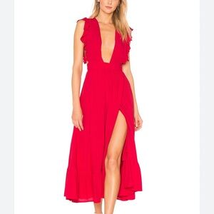 REVOLVE majorelle mistwood dress in red size small